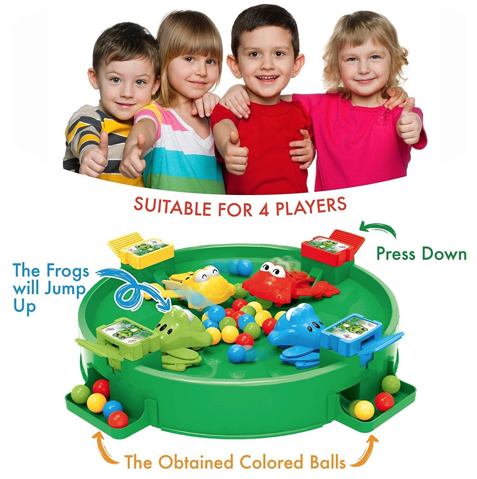 Hungry Frog Catch Beads Active Family Game - 831 - Default Title - Odeez | Educational Toys Pakistan 