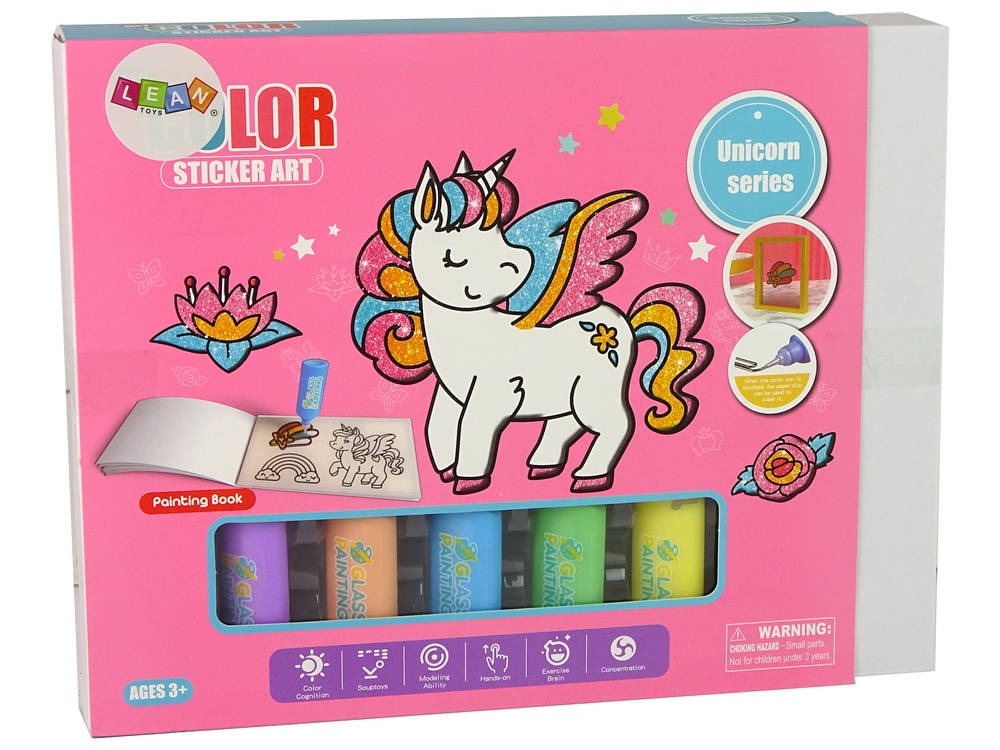 DIY Unicorn Furniture Window Stickers 8 Colours Glitter - 016 - Default Title - Odeez | Educational Toys Pakistan 