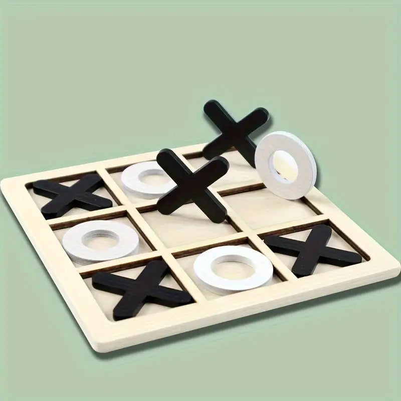 Wooden Tic-Tac-Toe Puzzle Game - 293 - Default Title - Odeez | Educational Toys Pakistan 