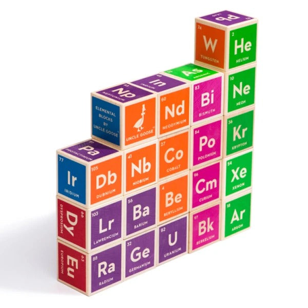 Periodic Table Elemental Wooden Blocks 20 Pieces Odeez – Shop