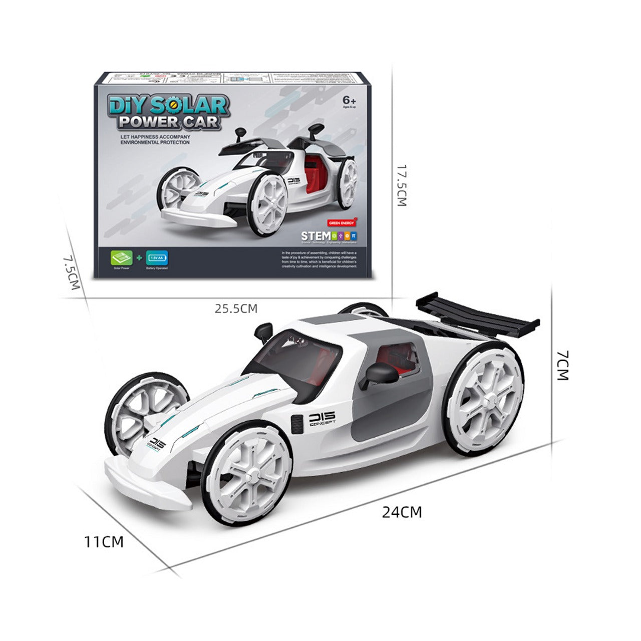 STEM DIY Solar Power Concept Car - 015 - Default Title - Odeez | Educational Toys Pakistan 