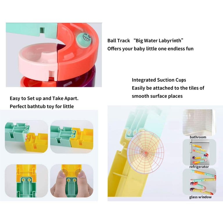 DIY Assembly Paradise Water Ball Track Set - 20 pieces - Default Title - Odeez | Educational Toys Pakistan 