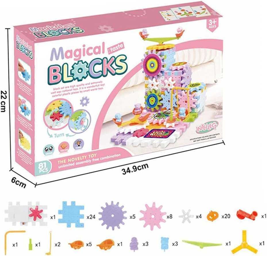 Magical Electronic Interlocking Gear Blocks - 83 Pieces - Default Title - Odeez | Educational Toys Pakistan 