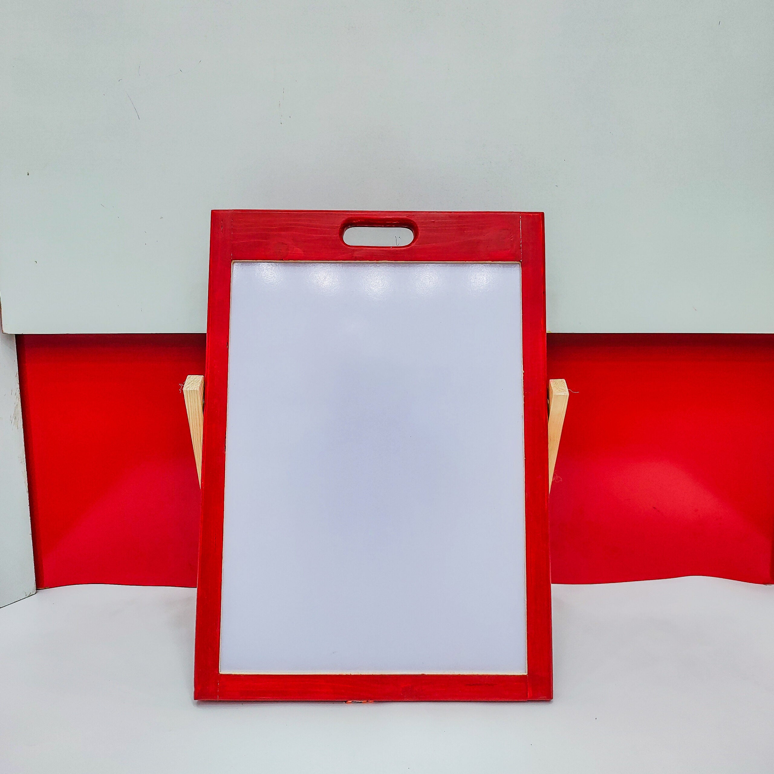 2 in 1 Small Wooden Easel Board For Kids - 008 - Default Title - Odeez | Educational Toys Pakistan 