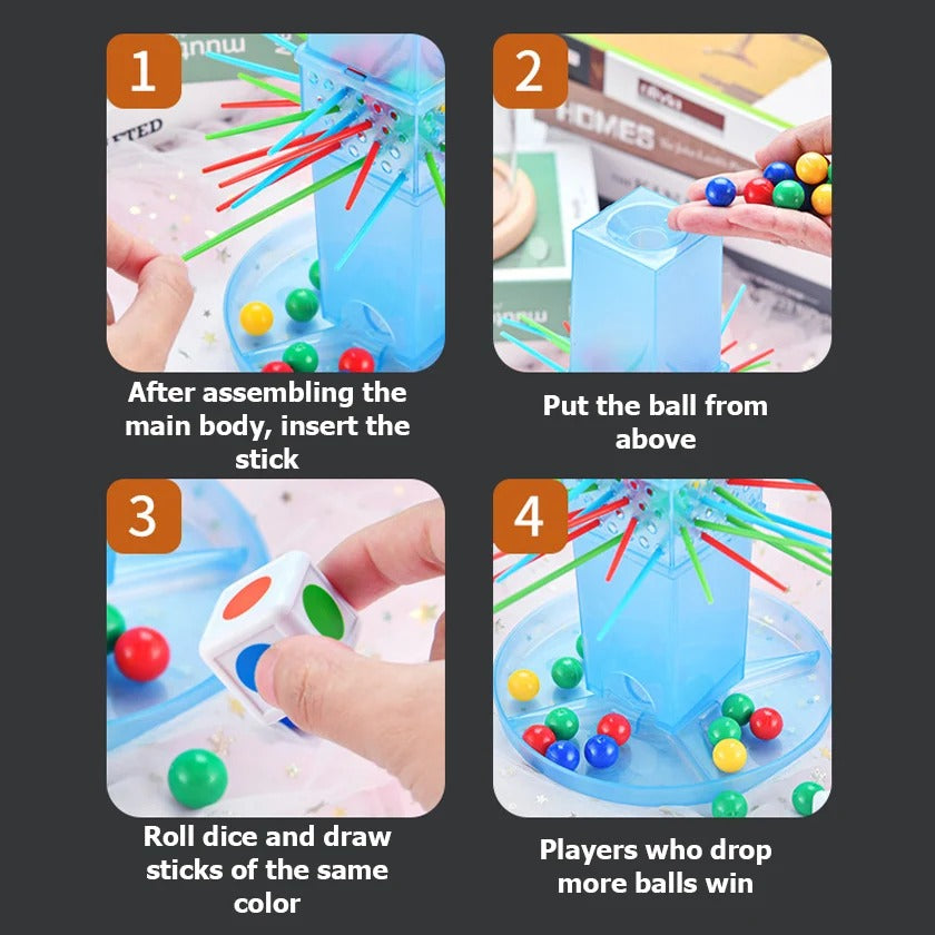Trick Sticks Balance Game for Kids Marble Balls