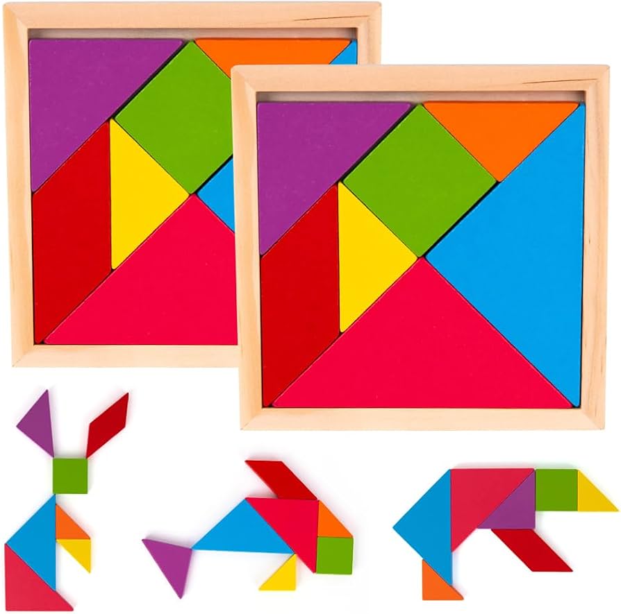 Wooden Tangram Puzzle – 7pcs