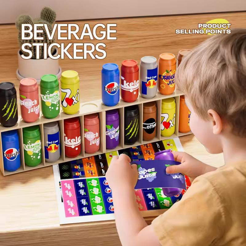 Guess the Drink Bottle Matching Family Game