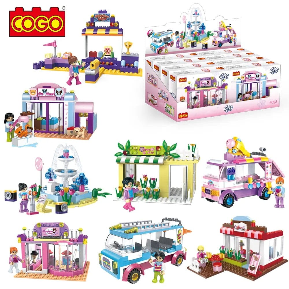 8in1 COGO Girls Fashion Street Building Blocks - 023