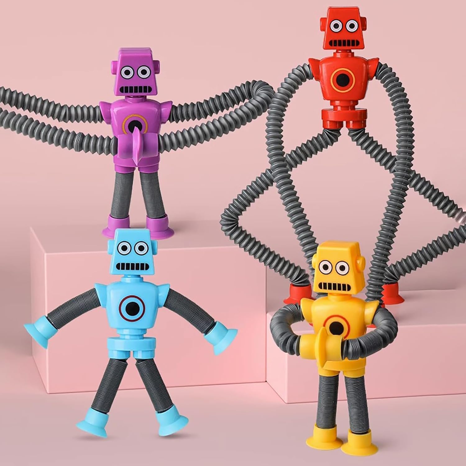 Suction Cup Robot Pop Tube Sensor Fidget Toy - 13A - Default Title - Odeez | Educational Toys Pakistan 