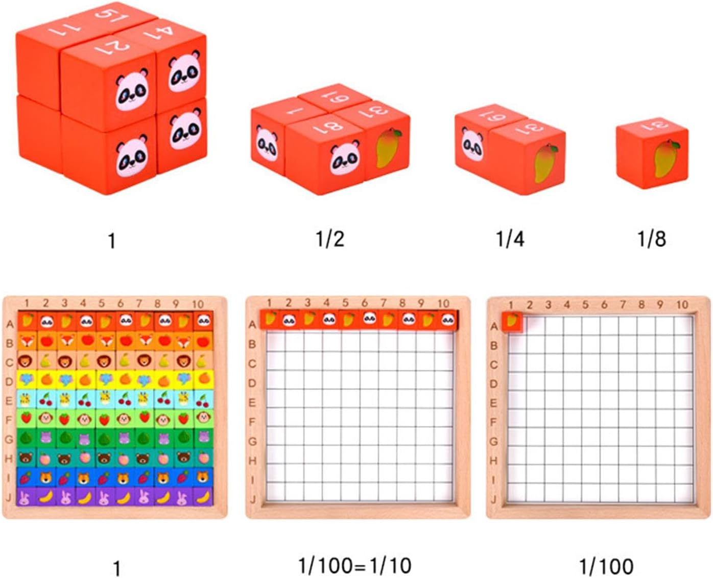 Wooden Multifunctional Number, Alphabet and Animals Pattern Blocks - 096 - Default Title - Odeez | Educational Toys Pakistan 