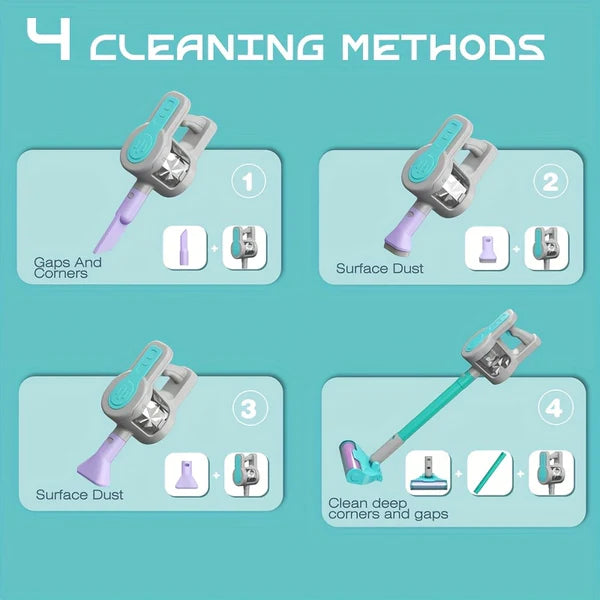 4in1 Blue Electronic Pretend Play Little Helper Vacuum - 644