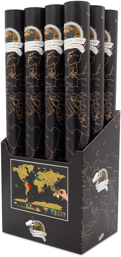 Scratch Legendary World Map Deluxe Edition 82.5 x 59 cm - 344