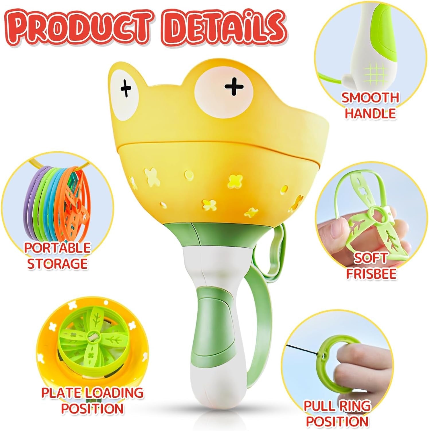 Flying Disc Launcher Manual Catching Game - 2 Players - Default Title - Odeez | Educational Toys Pakistan 