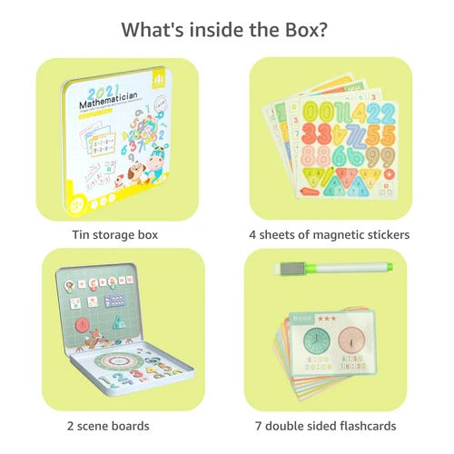 Magnetic Shape Color Hand Eye Coordination Sticker Puzzle Tin - 035