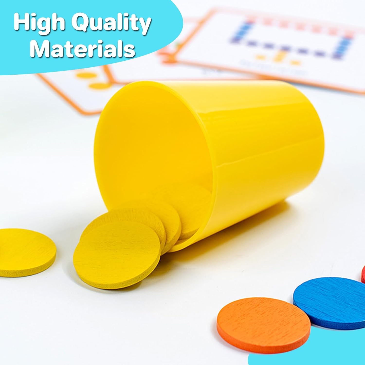 Color Sorting Classification Quick Stacking Cups with Coin and Pattern - 574