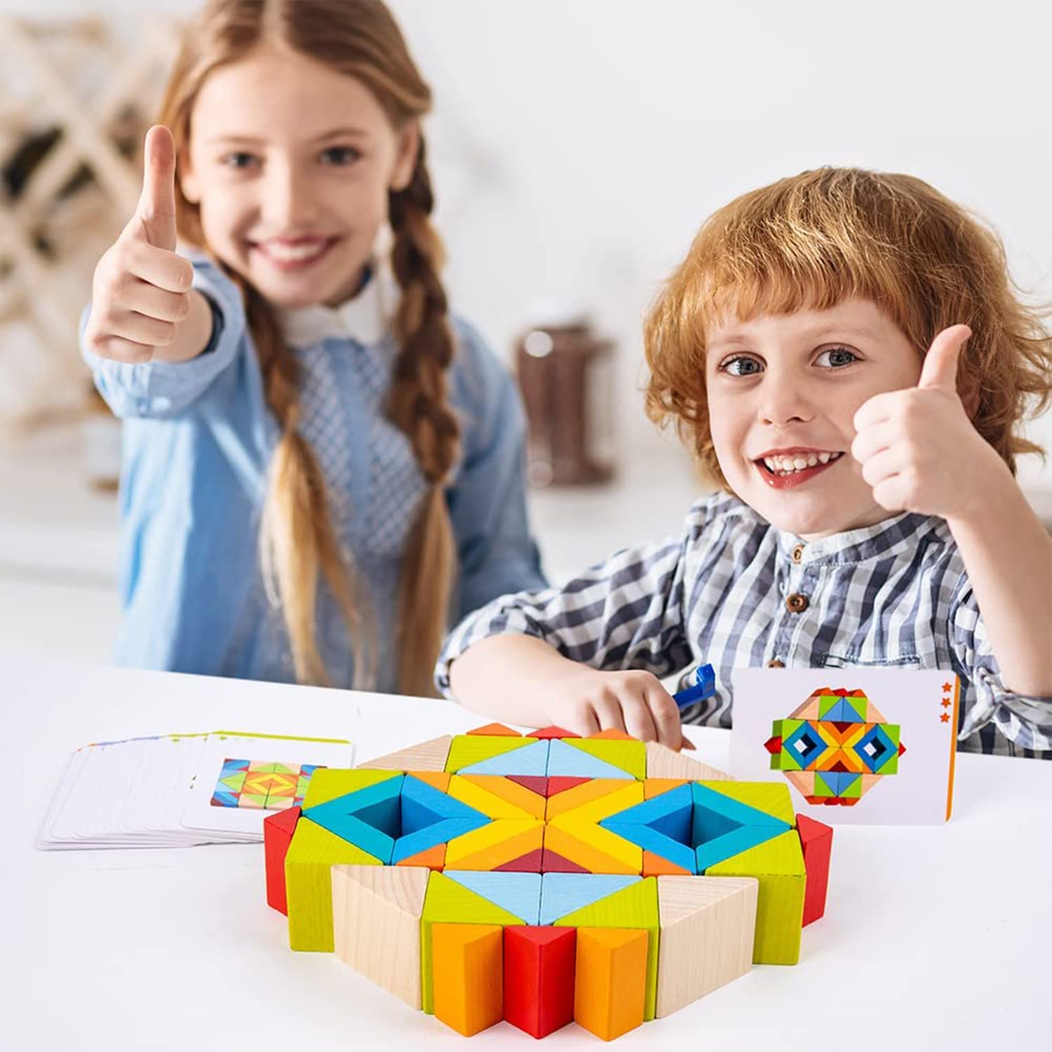 3D Wooden Geometrical Arranging Mind Puzzle Challenge - 178 - Default Title - Odeez | Educational Toys Pakistan 