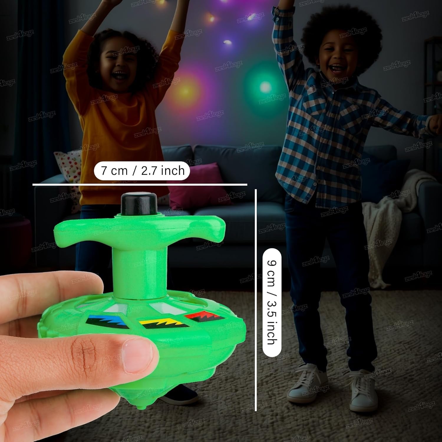 LED Light Spinning Top Up Music - 333