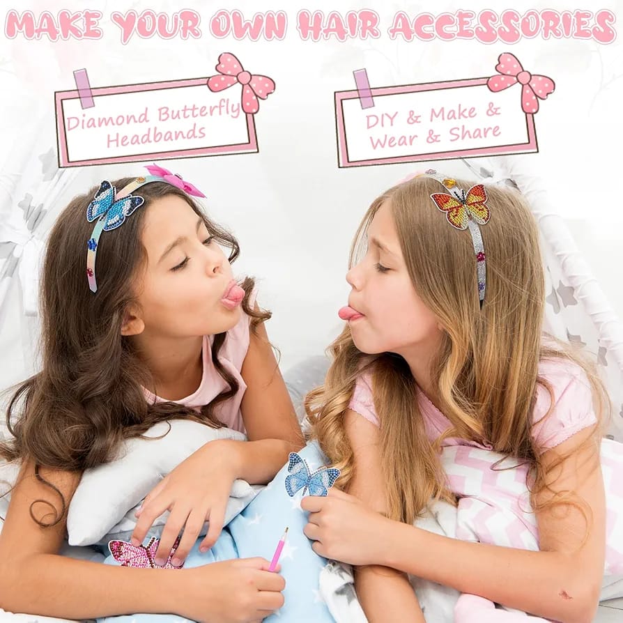 Make Your Own Butterfly Diamond Headband Kit - 510
