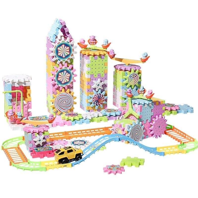 Electric Track DIY Gear Building Blocks 135 pieces - 811