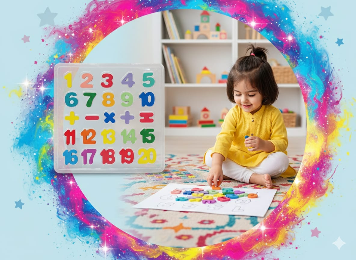 Wooden Alphabet and Number Learning Preschooler - 395