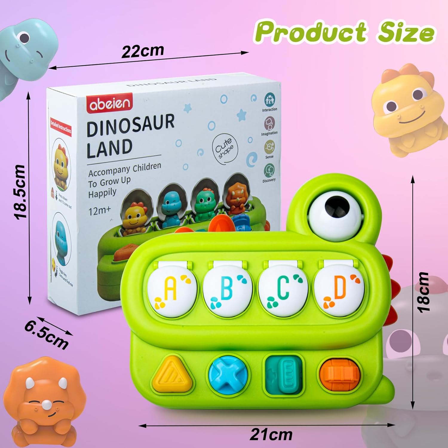 Cute Dinosaur Alphabet Pop Up for Toddlers - 058