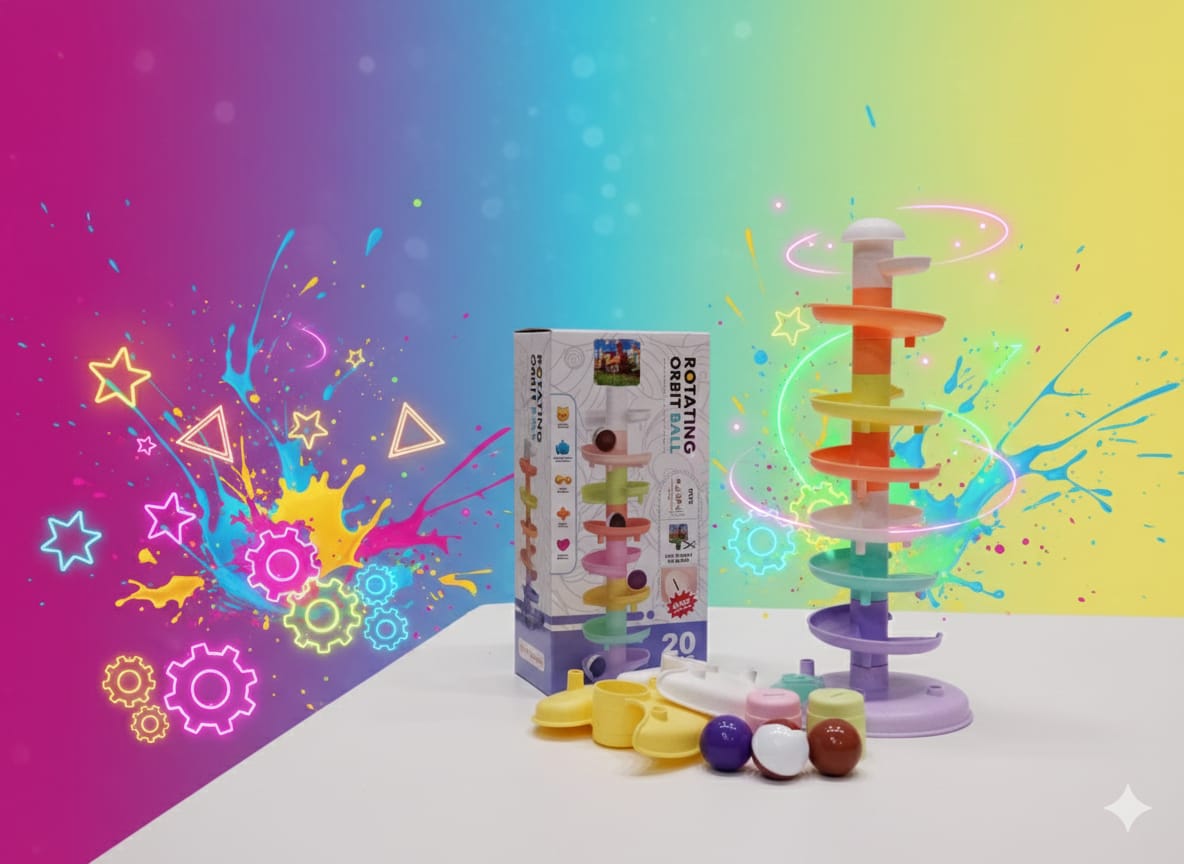 Rotating Orbit Ball Stacking Track 20 pieces - 214