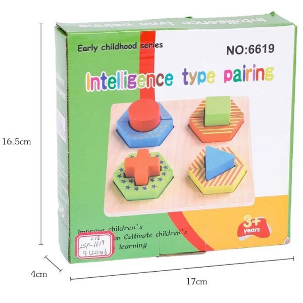Wooden Early Education Shape Puzzle - 619