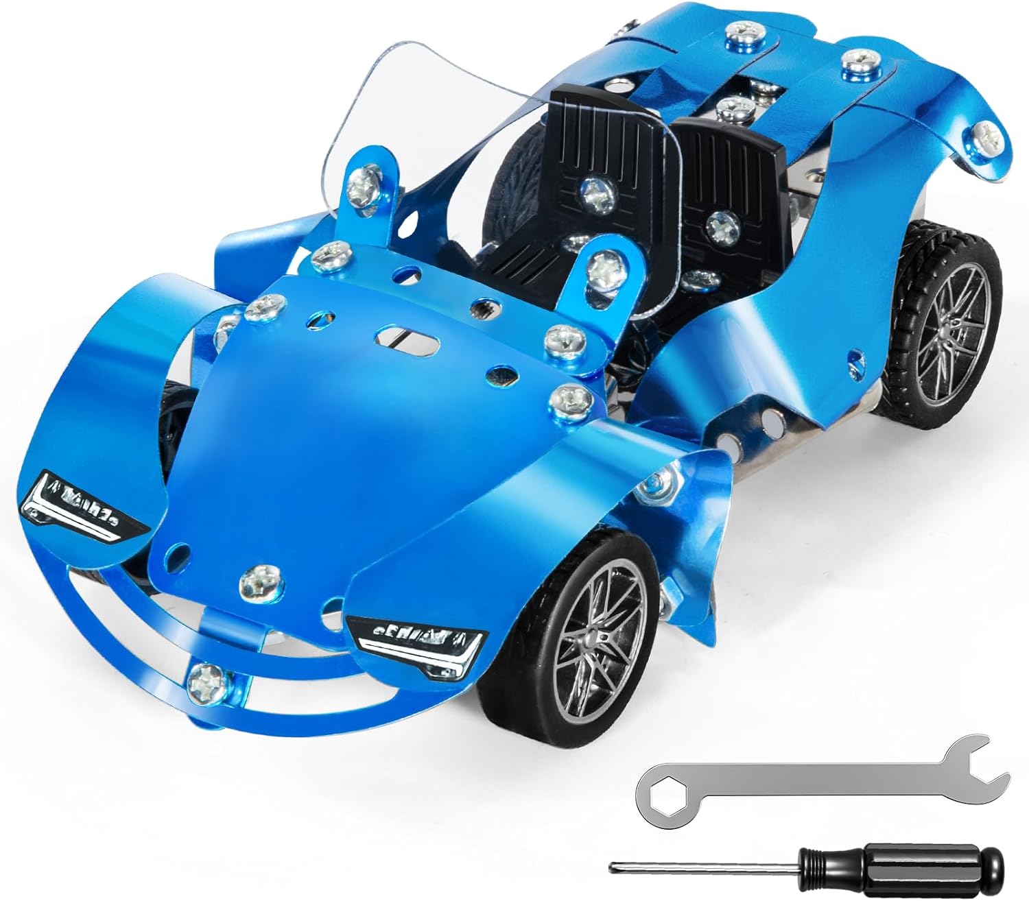 Build and Play Steel Racing Car Construction 208 pieces - 242 - Default Title - Odeez | Educational Toys Pakistan 