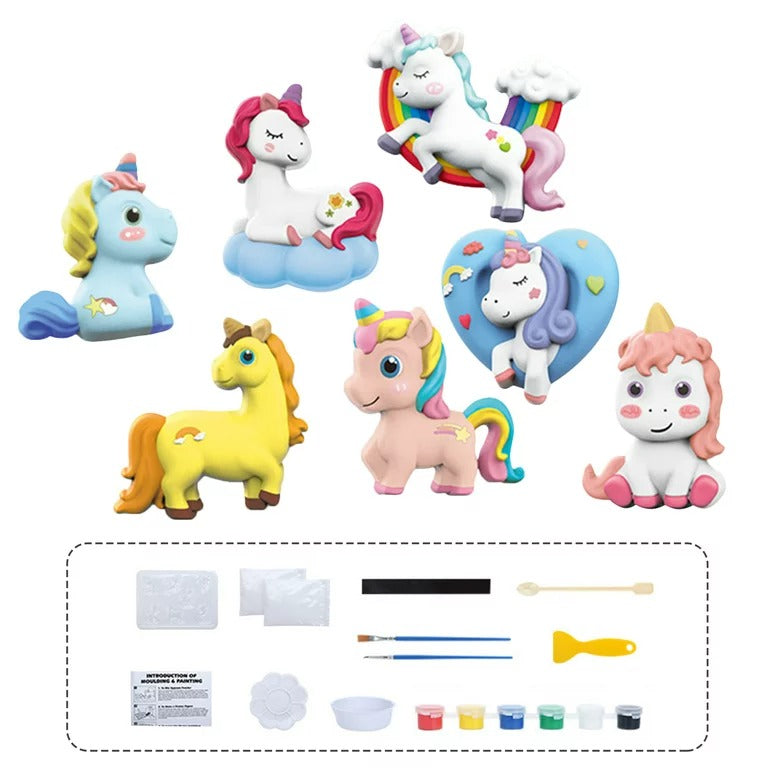 DIY Unicorn 3D Mould and Paint for Kids - 804 - Default Title - Odeez | Educational Toys Pakistan 
