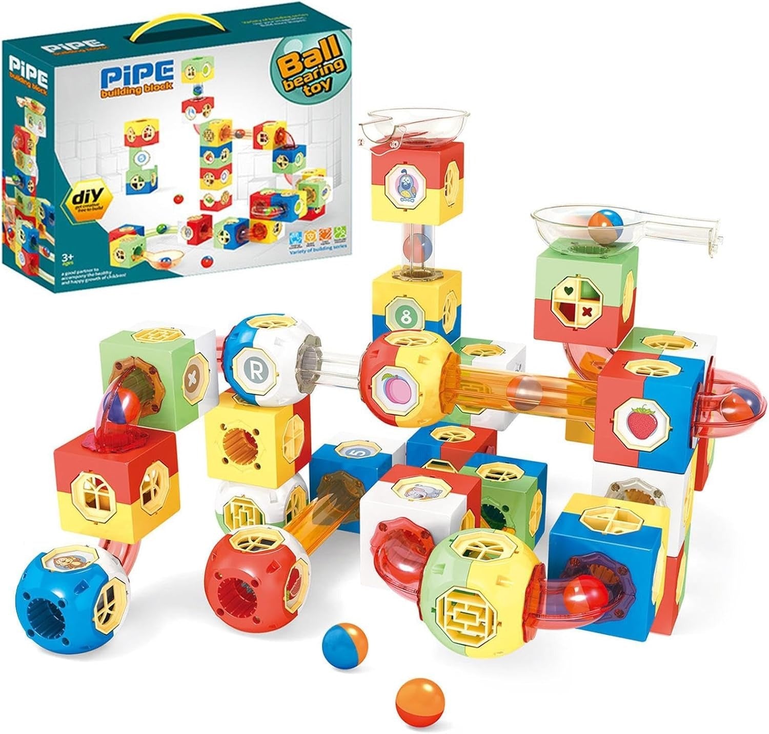 DIY Marble Ball Pipe Building Blocks - 098