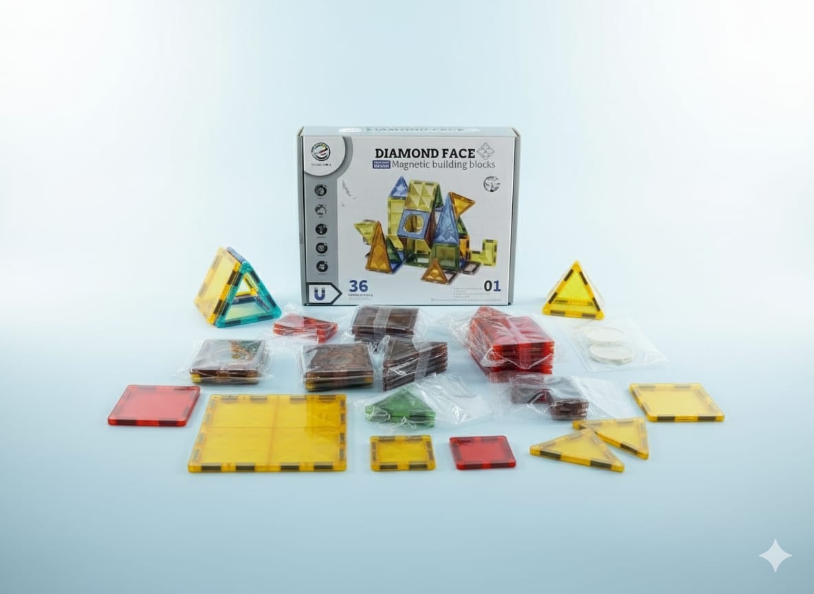 DIY Diamond Magnetic Tile Art 36 piece - 50A
