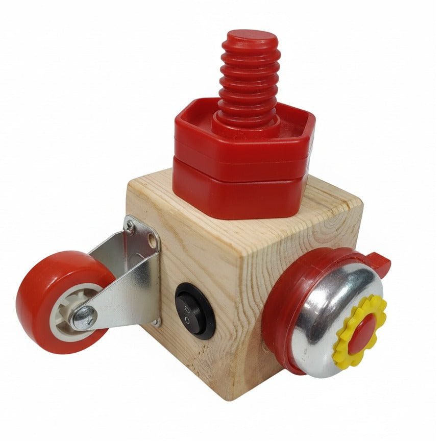 Wooden Montessori Activity Busy Cube - Six Sided