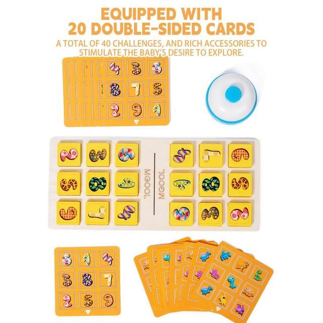 Interactive Dinosaur and Number Matching Bell Game - 2 Players - Default Title - Odeez | Educational Toys Pakistan 