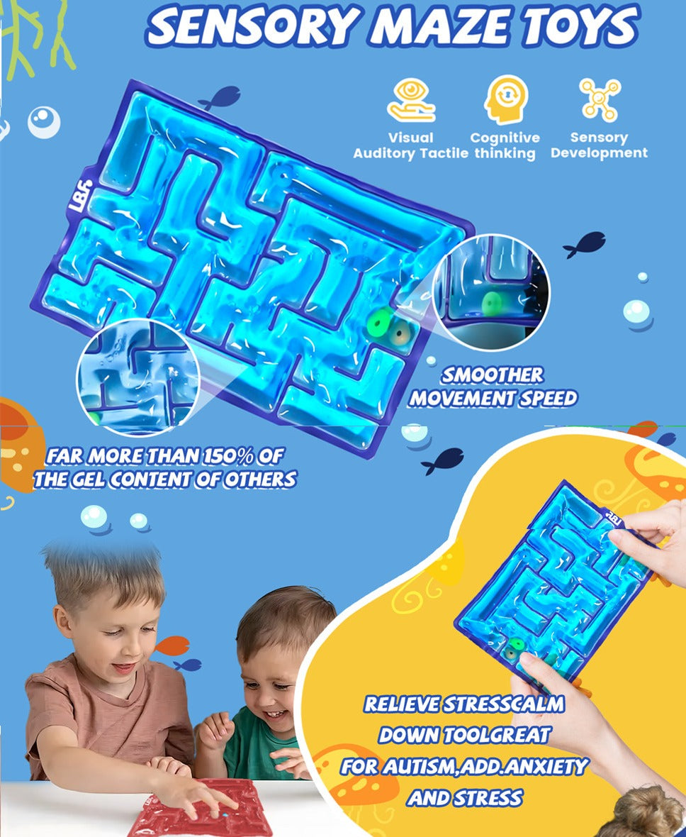 Labyrinth Maze Gel Filled Fidget Sensory Toy - 013