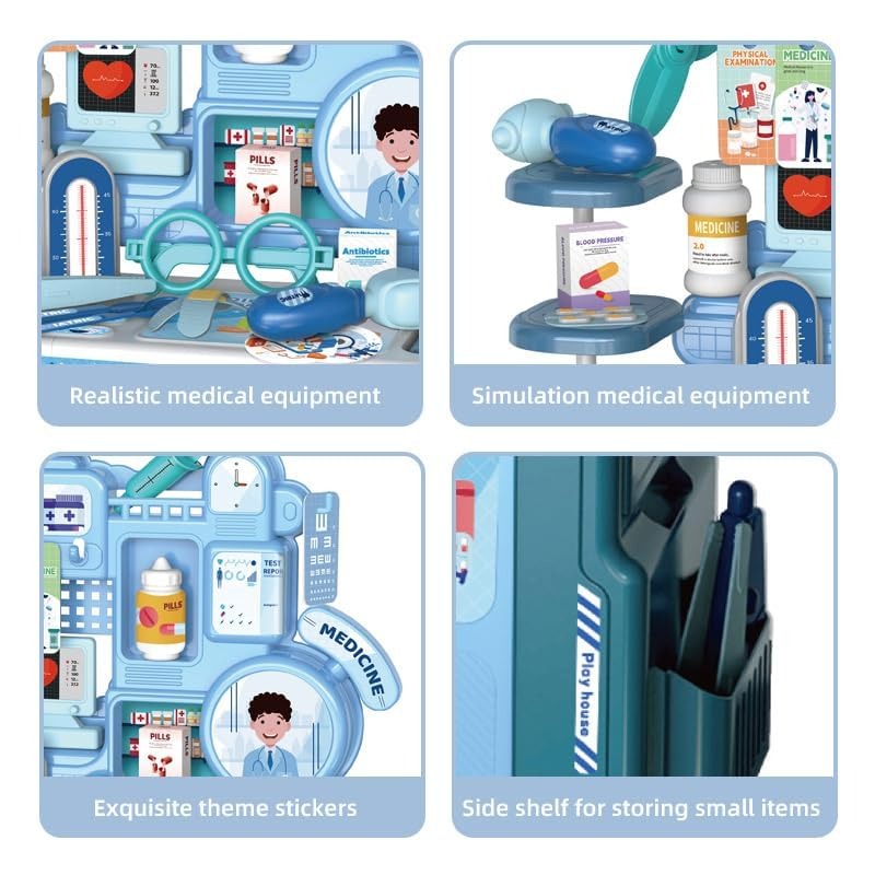 Pretend Role Play Medical Station Doctor Kit 42 pieces - 023
