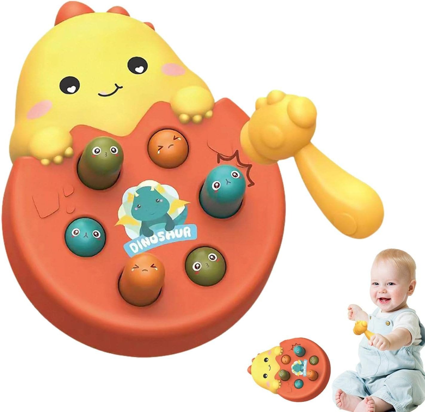 Whack A Mole Hammering Dinosaur Active Play - Q60 - Default Title - Odeez | Educational Toys Pakistan 