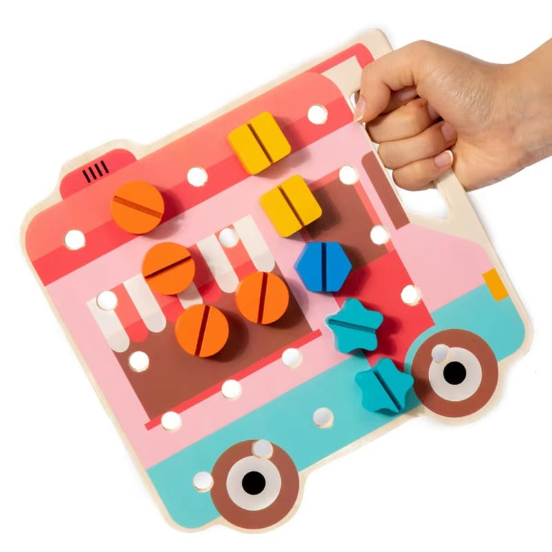 Shape Screw and Nut Combination Wooden Kit - 672