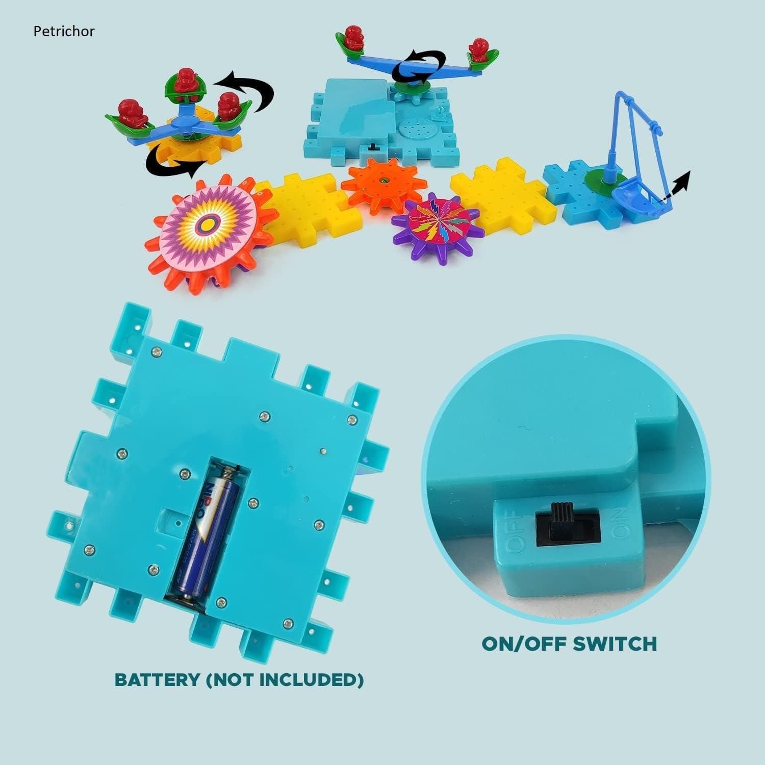 DIY Magical Gear Rotating Blocks - 81 pieces