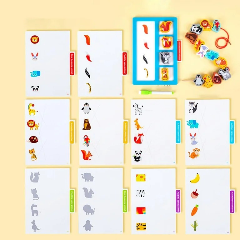 Early Education 3in1 Digital Link Wooden Animal Theme - 059