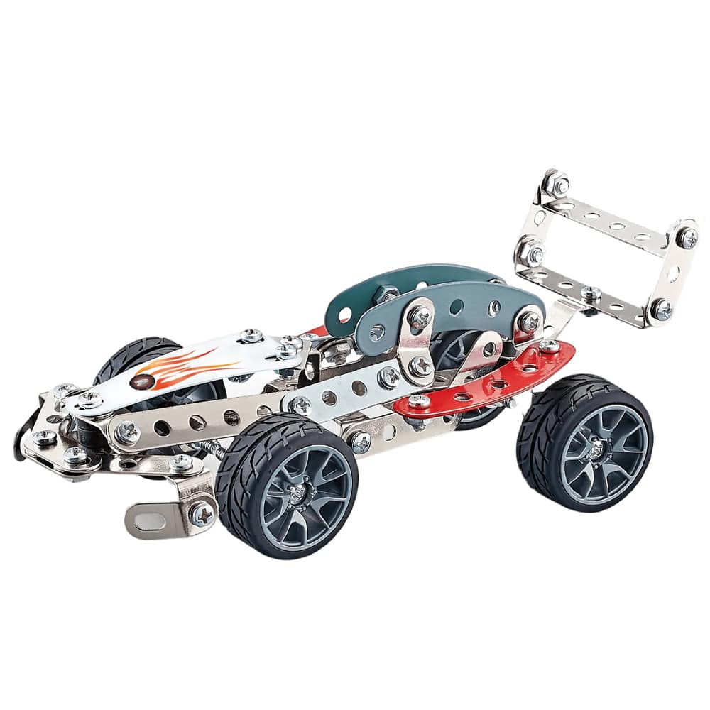 STEAM Racing Vehicle Steel Construction Models 105 pieces - Default Title - Odeez | Educational Toys Pakistan 