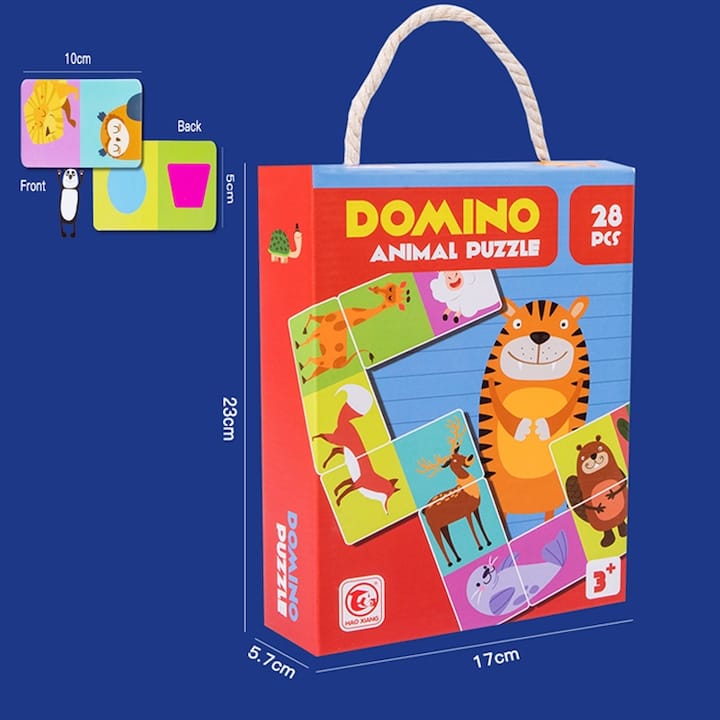 Domino Animal Puzzle 28 pieces - 667 - Default Title - Odeez | Educational Toys Pakistan 