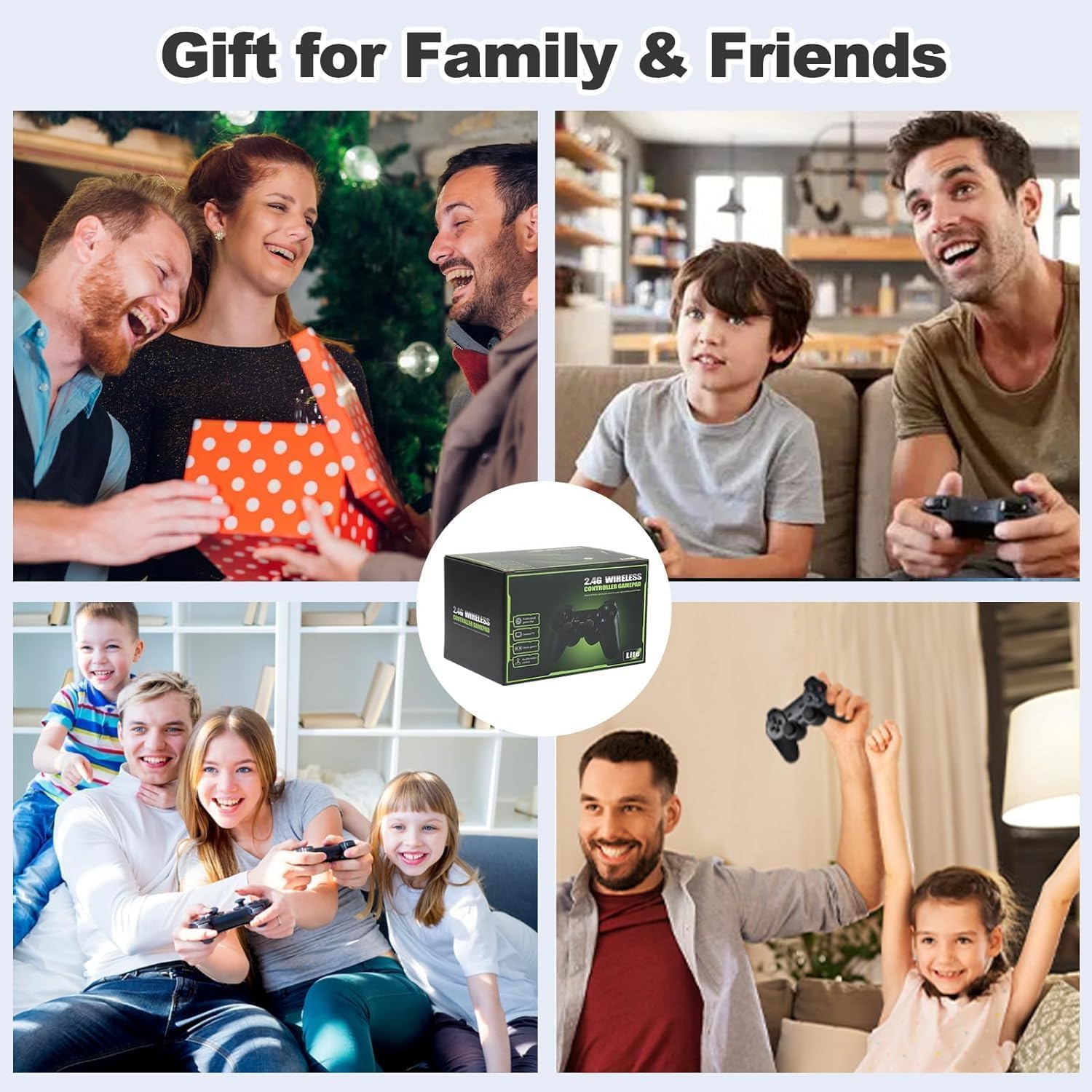 Wireless Retro Gaming Console Stick with Built-in 20000 Games and Two Controller - Default Title - Odeez | Educational Toys Pakistan 