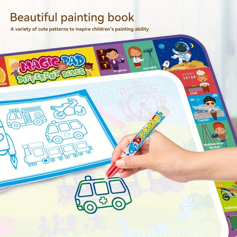 DIY Magic Painting Water Canvas Doodle Mat 80 x 60 cm - 876