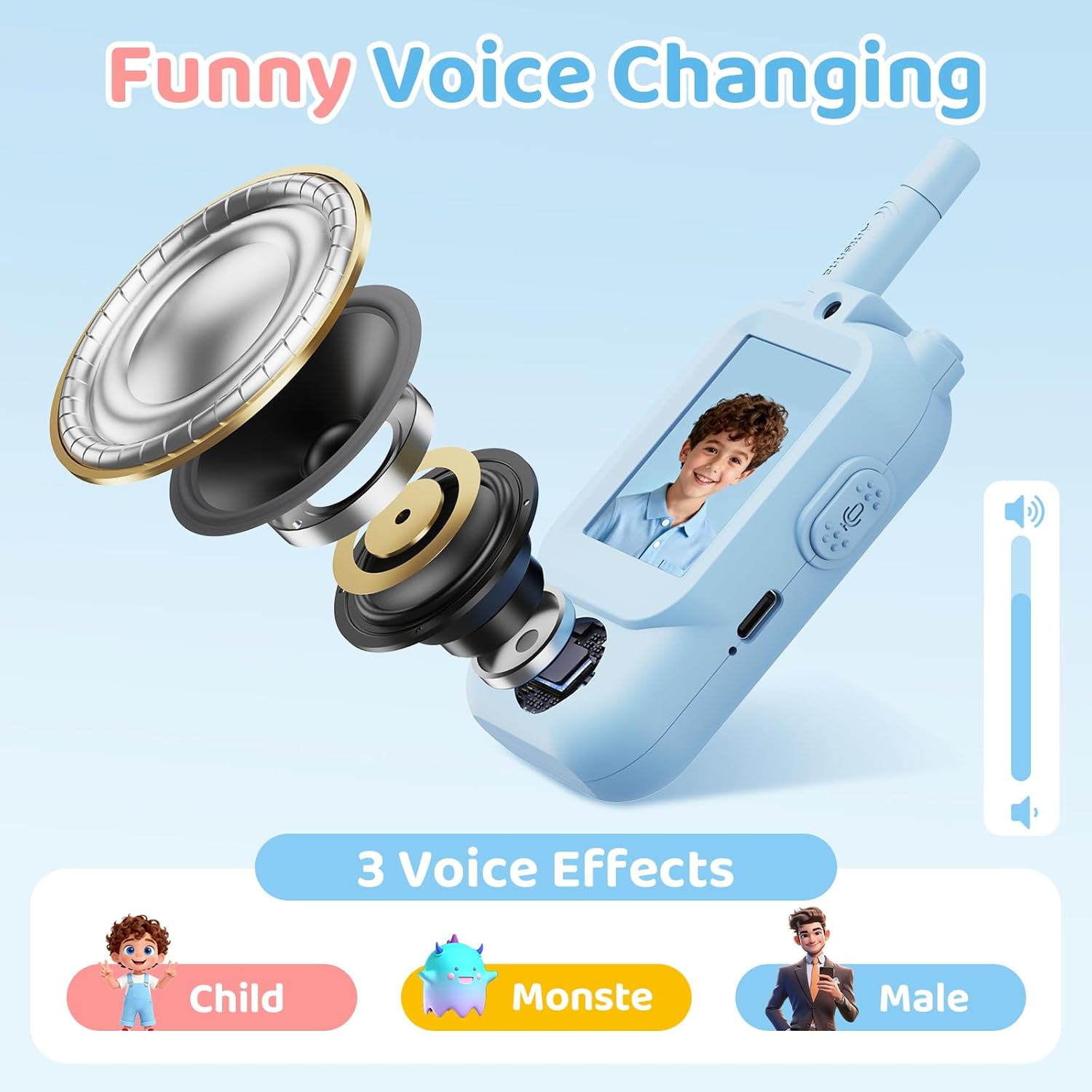 Rechargeable Video Call Walkie Talkie for Kids