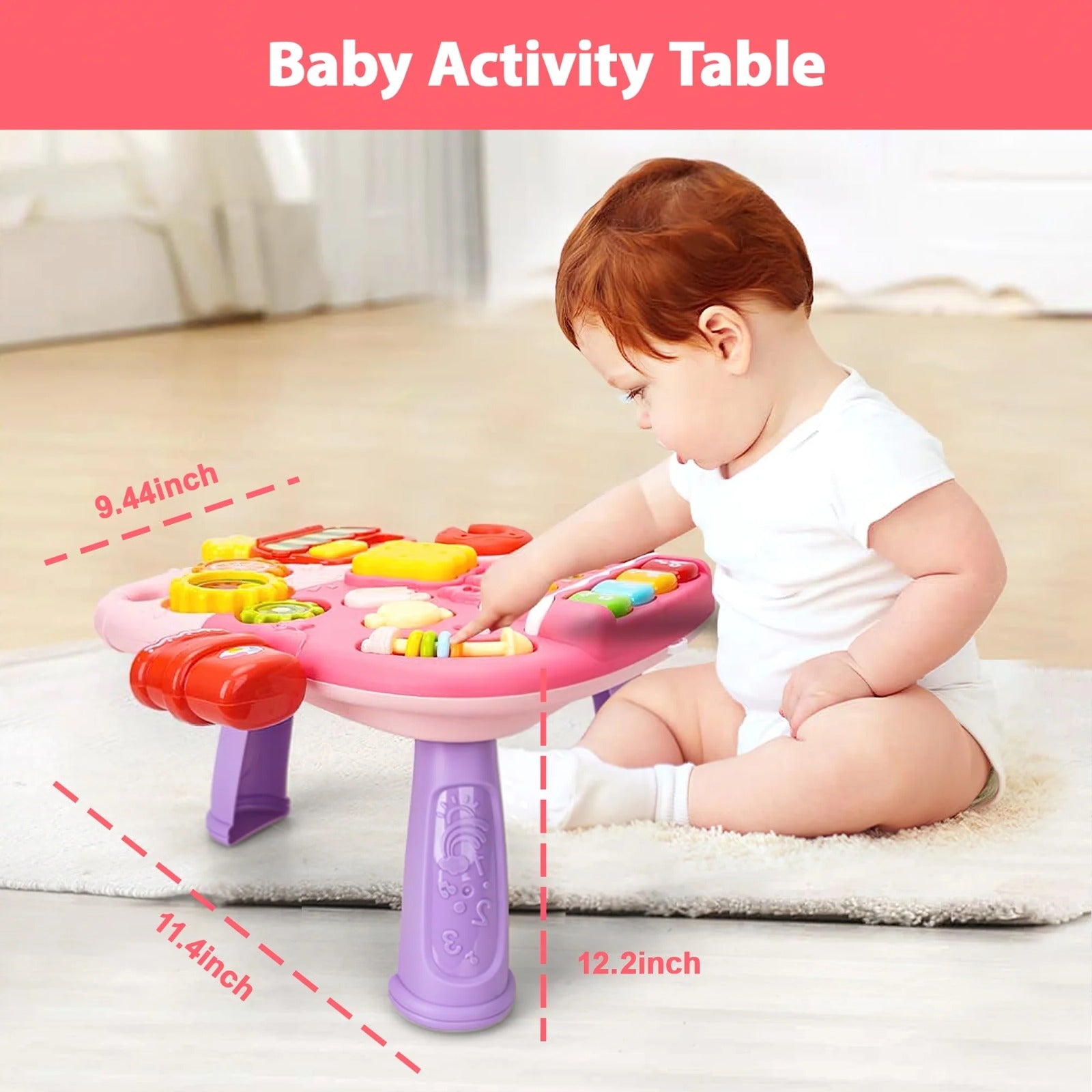 2in1 Baby Walker and Activity Table - 815