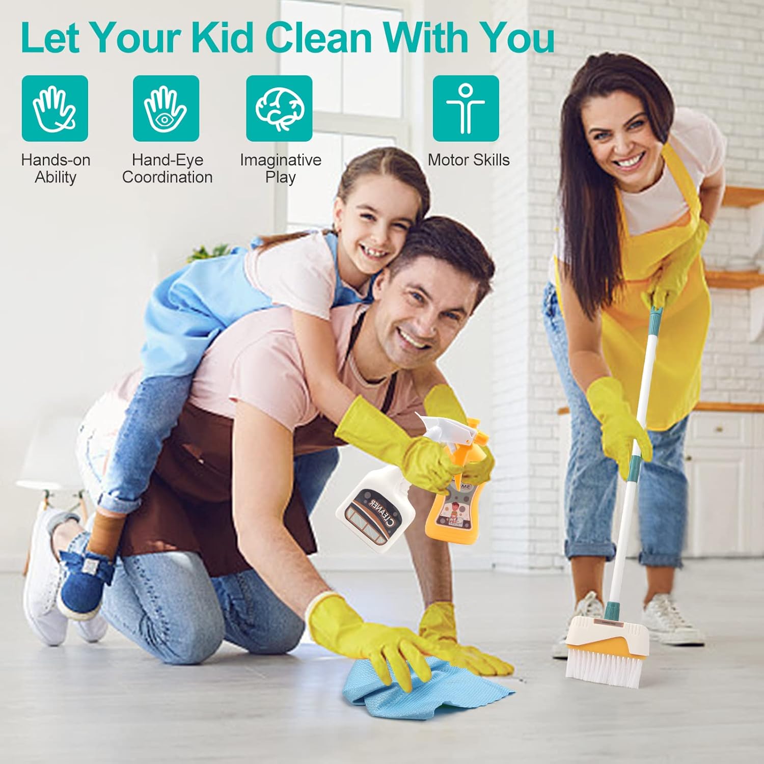 Children Clean Time Cleaning Set - 149 - Default Title - Odeez | Educational Toys Pakistan 