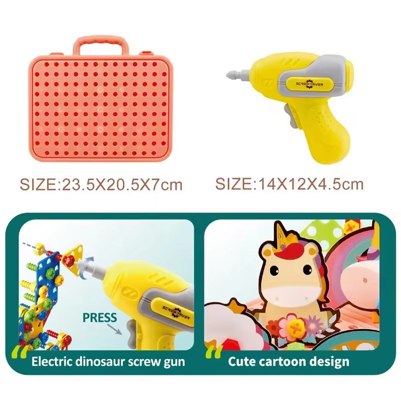 Magical Unicorn 3D Electric Creative Drill - 77A - Default Title - Odeez | Educational Toys Pakistan 