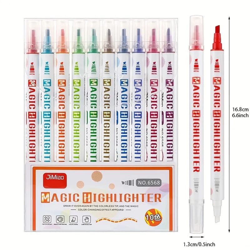 Magic Color Changing Highlighter Art Set - 10 pieces - Default Title - Odeez | Educational Toys Pakistan 