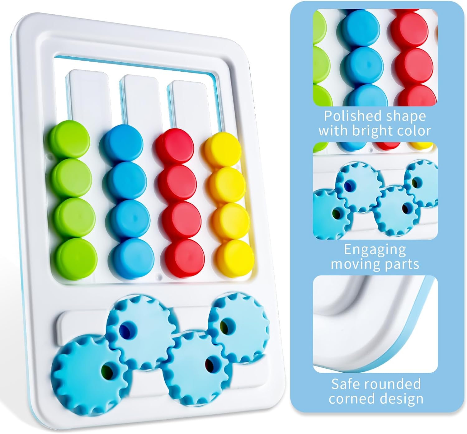 2in1 Four Color Matching Gear Pattern Logic Game - 006 - Default Title - Odeez | Educational Toys Pakistan 
