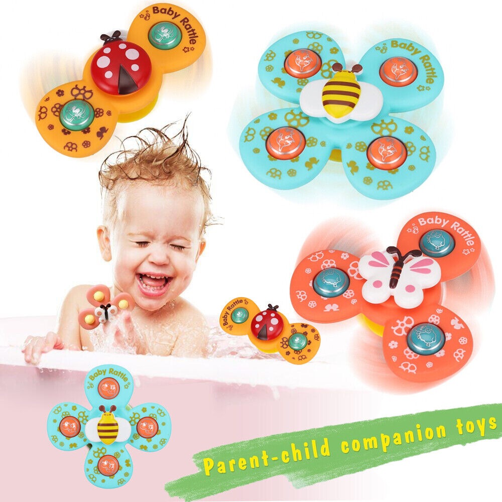 Suction Cup Activity Spinner Toy - 3 pieces - Default Title - Odeez | Educational Toys Pakistan 